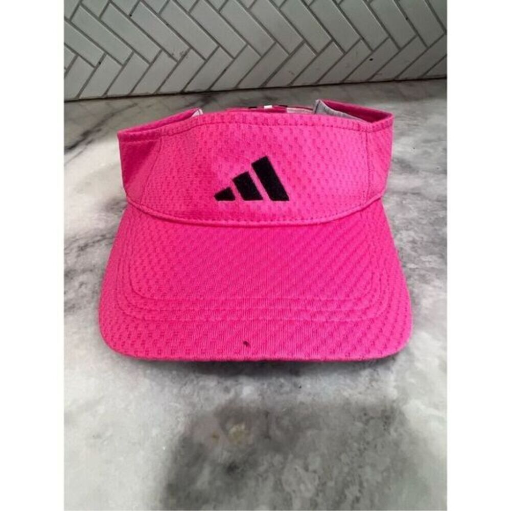 Pink adidas Polyester embroidered Visor hat OSFA